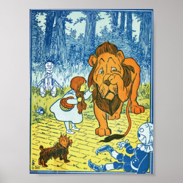 Poster Lion lâche (Devant)