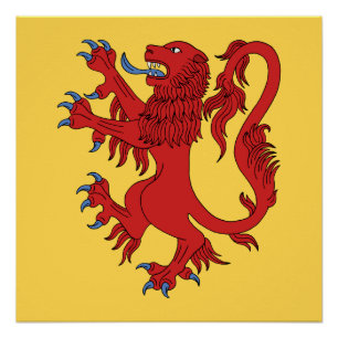 Poster Lion Rampant Gules