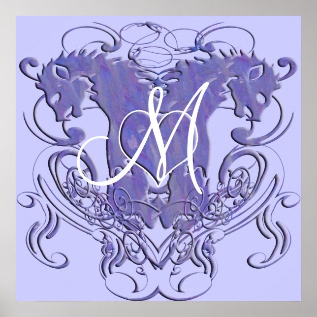 Poster Lion Rampant Renaissance Mariage (Devant)