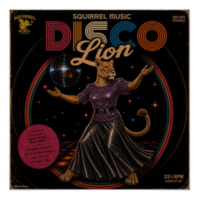 Poster Lionne Disco (Devant)