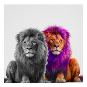 Poster Lions Artsy
