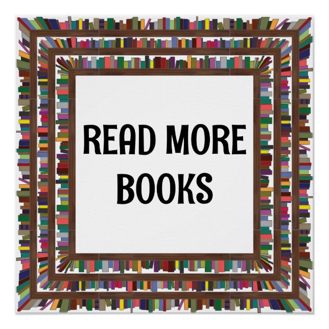 Poster Lire plus de livres (Devant)