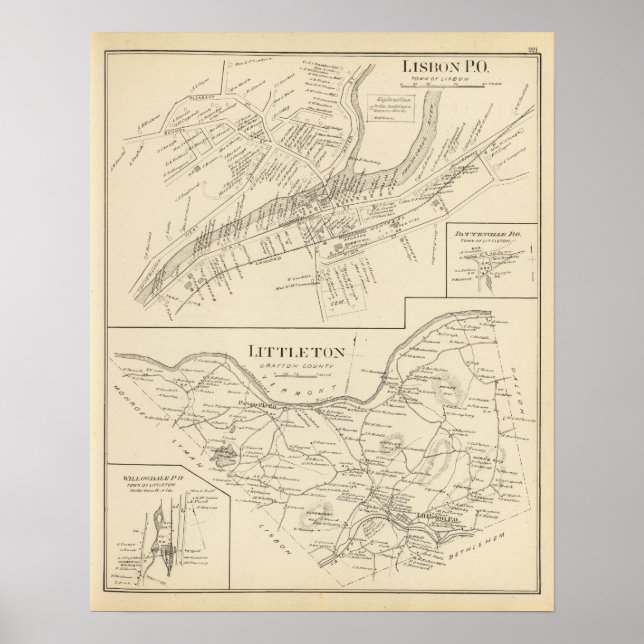 Poster Lisbonne, Littleton (Devant)