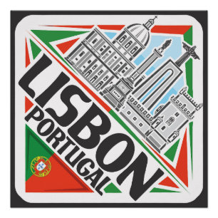 Poster Lisbonne Portugal