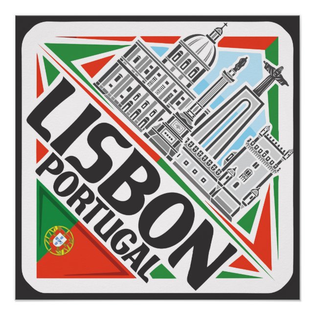 Poster Lisbonne Portugal (Devant)