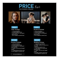 Liste des prix du service de photographie moderne