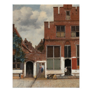 Poster Little Street Johannes Vermeer Glossy