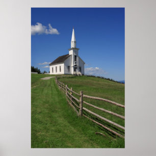 Poster little white church