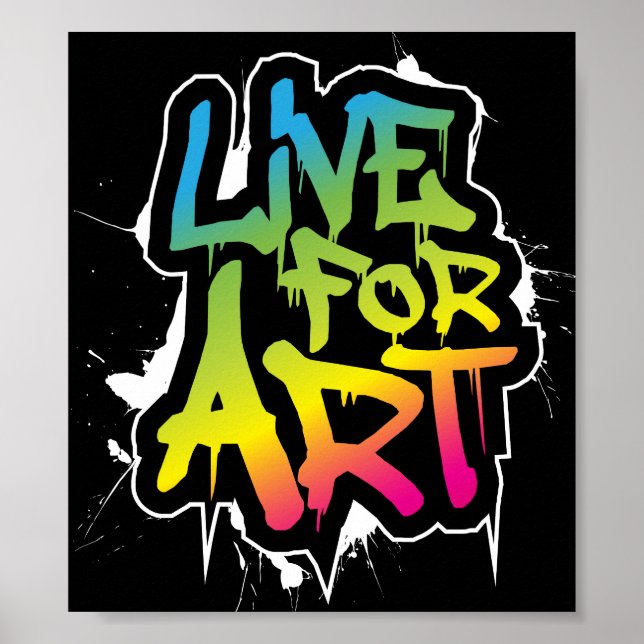 Poster Live For Art (Devant)