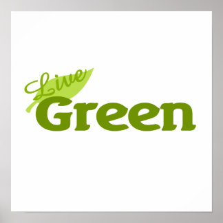 Poster Live Green