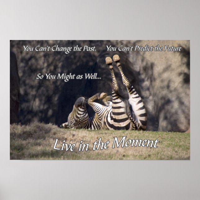 Poster Live in the Moment (Devant)