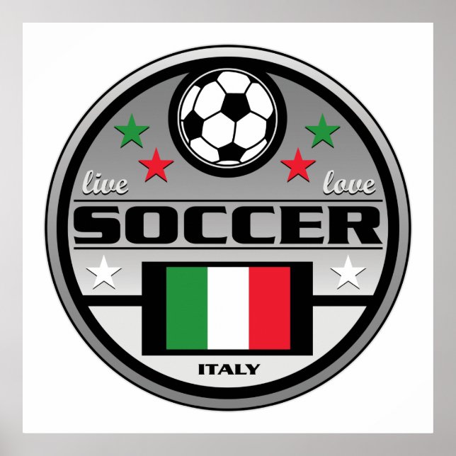 Poster Live Love Soccer Italy (Devant)