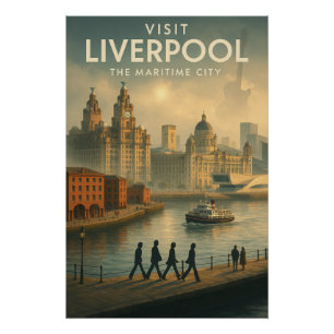 Poster Liverpool, Angleterre – La ville maritime.