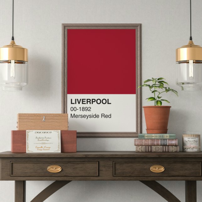 Poster Liverpool Merseyside Red - Pleine largeur (Créateur téléchargé)