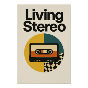Poster Living Stereo – L’affiche rétro qui groove