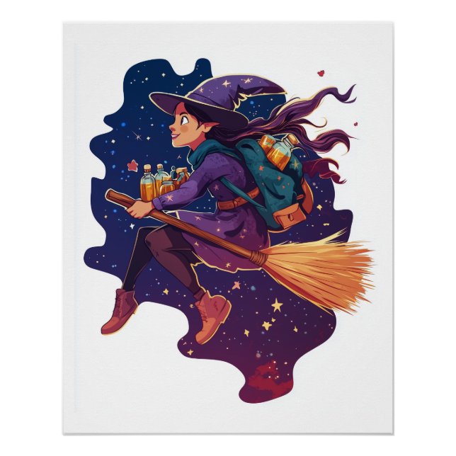 Poster Livraison de potion de sorcière (Devant)