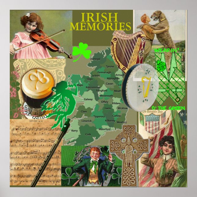 Poster LIVRE DE SOUVENIRS IRLANDAIS de 8.99 (Devant)