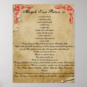 Poster Livre d'ombres MAGICK LOVE POTION #9