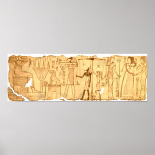 Poster Livre égyptien antique du jugement Dernier mort