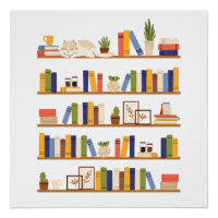 Livre Lecteur couleur bibliothèque bibliothèque en