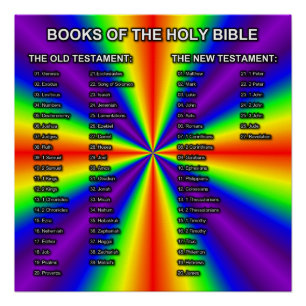 Poster Livres de la Sainte Bible