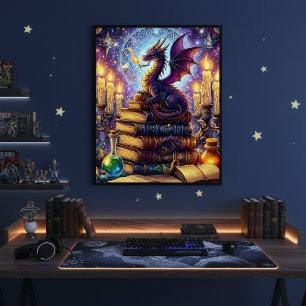 Poster Livres de la Sorcière du Dragon Mystique