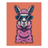 Llama vous dit Rock | Pose ironique dans les lunet
