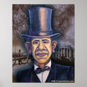 Poster L'Obama - le parallèle de Lincoln