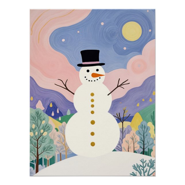 Poster L'observateur enthousiaste de l'hiver (Devant)