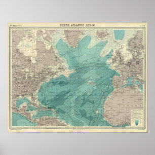 Poster L'océan Atlantique nord