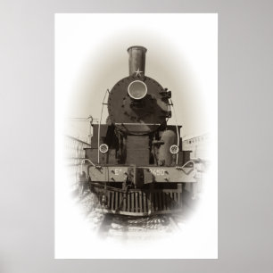 Poster Locomotive à vapeur