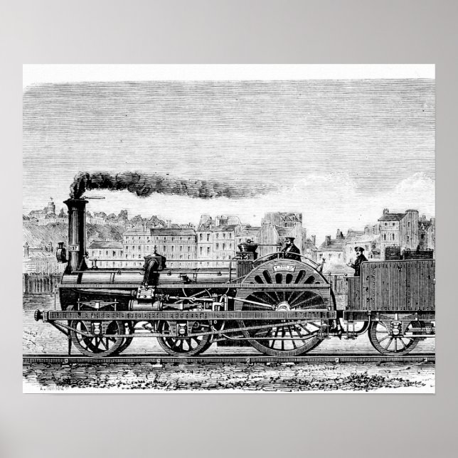 Poster Locomotive à vapeur (Devant)