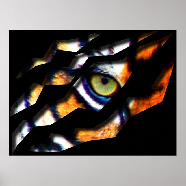 Poster L'Oeil De La Tigre À Travers (Devant)