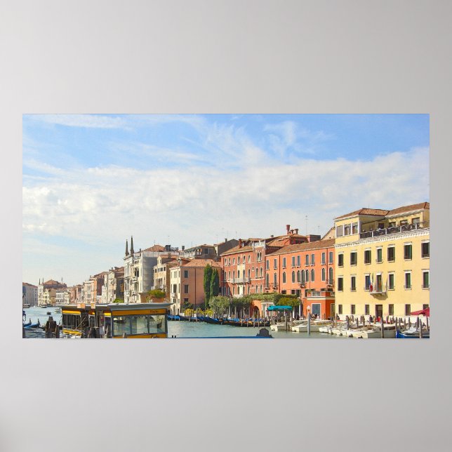 Poster Logements du Grand Canal, Venise, Italie - Photogr (Devant)