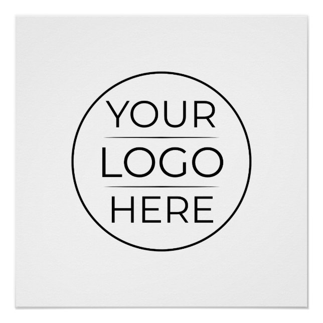 Poster Logo de marque d'entreprise moderne (Devant)