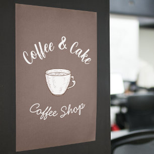 Poster Logo de petite cabane de café