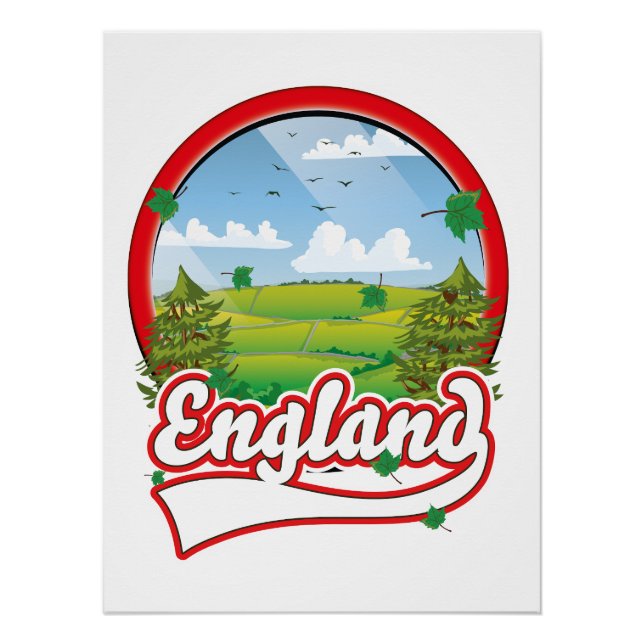 Poster logo de voyage en Angleterre (Devant)