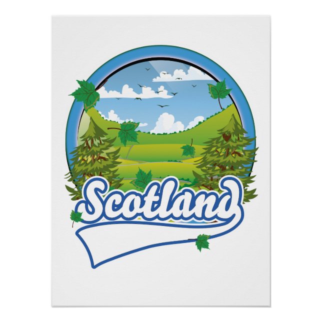 Poster logo de voyage en Écosse (Devant)