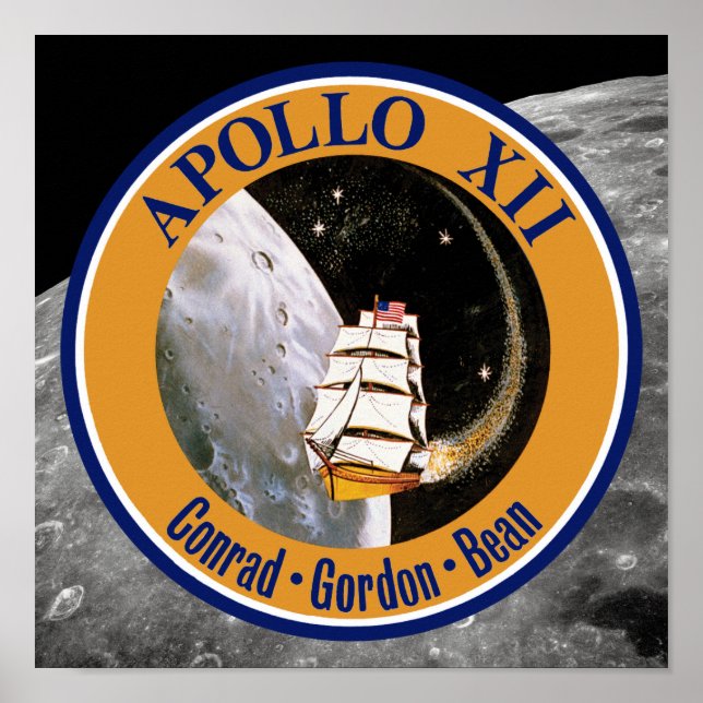 Poster Logo du correctif de mission Apollo 12 (Devant)