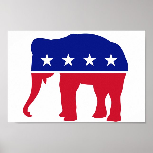 POSTER LOGO ÉLÉPHANT RÉPUBLICAIN (Devant)