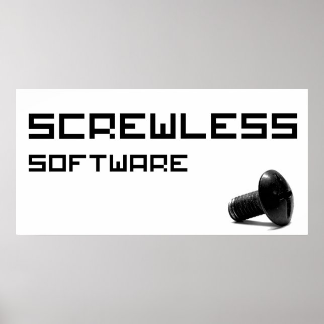 Poster Logo logiciel ScrewLess (Devant)