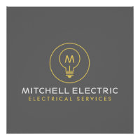 LOGO MONOGRAMME AMPoule pour ÉLECTRICIENS