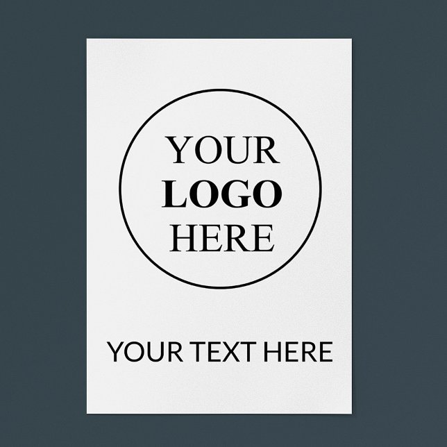 Poster Logo Promotionnel Personnalisé – Aucune Commande M (Créateur téléchargé)