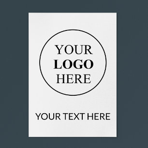 Poster Logo promotionnel personnalisé - Pas de commande m