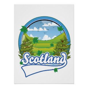 Poster Logo Scotland Travel