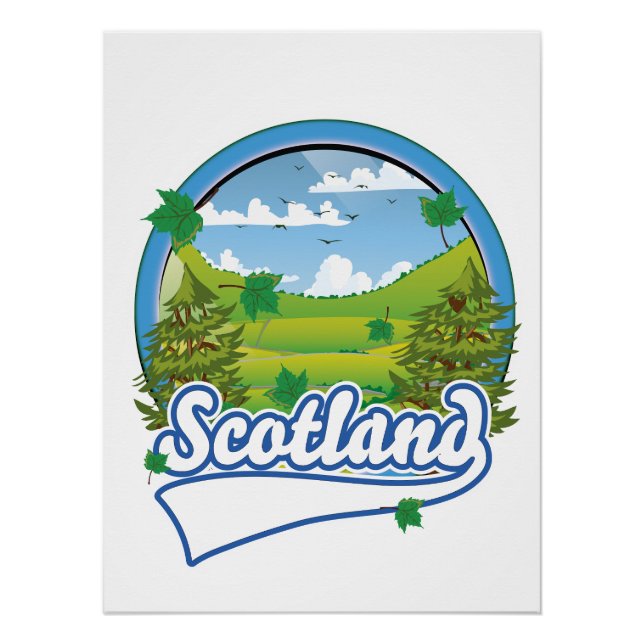 Poster Logo Scotland Travel (Devant)