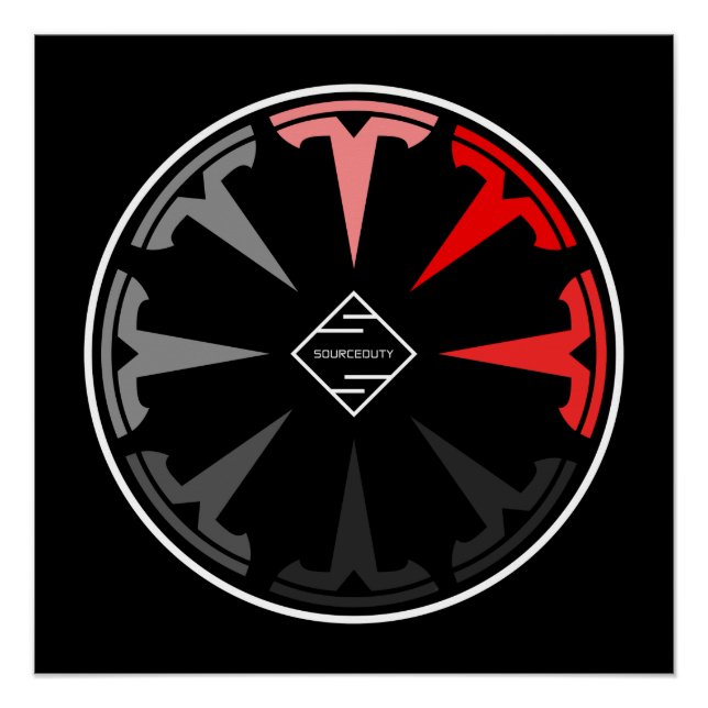 Poster Logo Tesla (Devant)