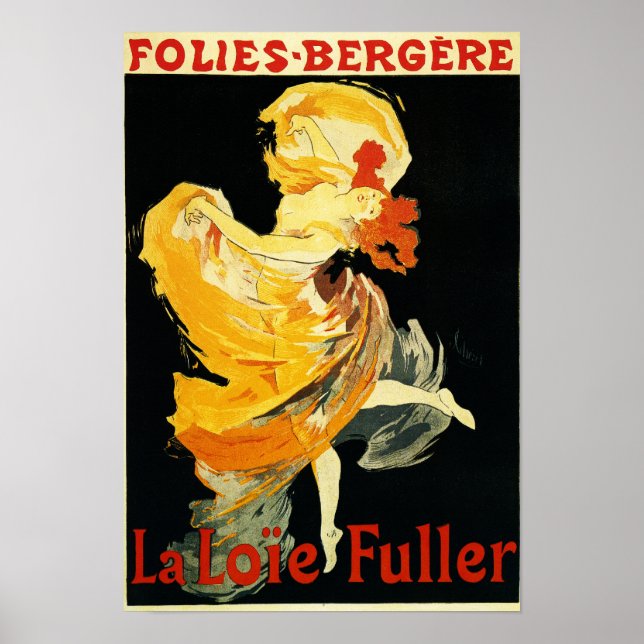 Poster Loie Fuller au théâtre Folies-Bergere (Devant)