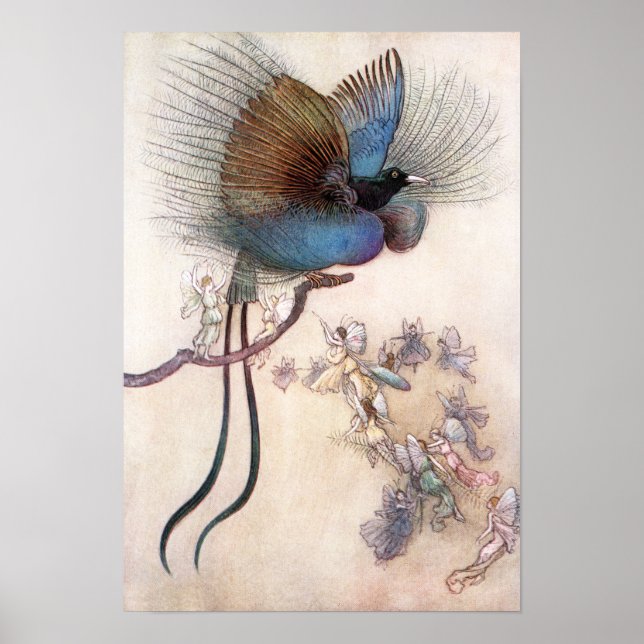 Poster L'Oiseau du Paradis par Warwick Goble (Devant)