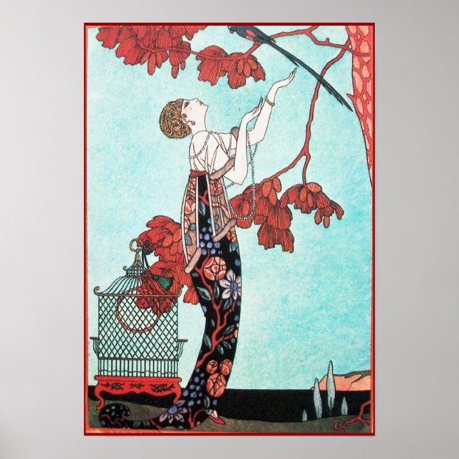 POSTER L'OISEAU VOLONTAIRE, DESIGNER DE MODE BEAUTÉ (Devant)